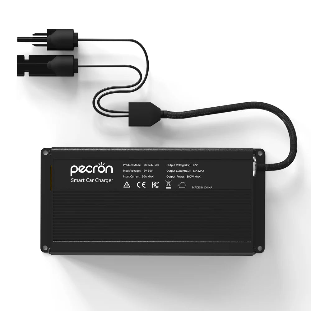 PECRON 500W Car Charger DC1242-500 for E2400LFP, E3600LFP, E1000LFP, F3000LFP
