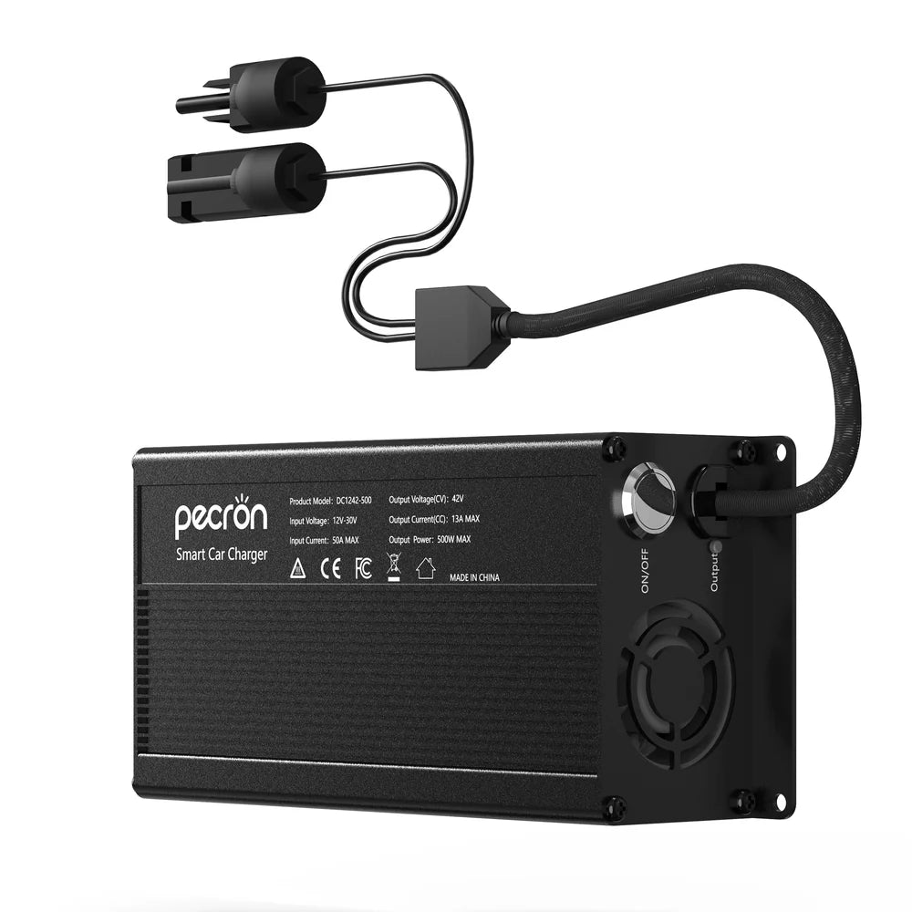PECRON 500W Car Charger DC1242-500 for E2400LFP, E3600LFP, E1000LFP, F3000LFP