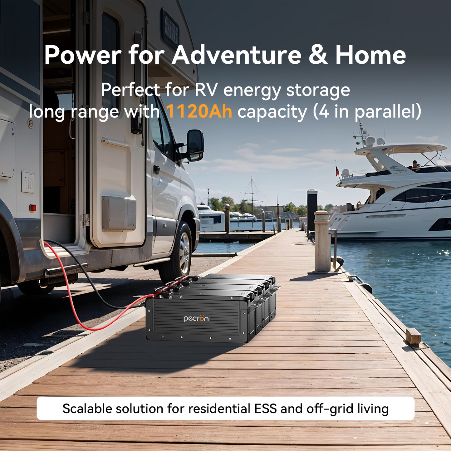 Pecron WB12200 12V 200Ah LiFePO₄ Battery (2560Wh Capacity) PRE-ORDER