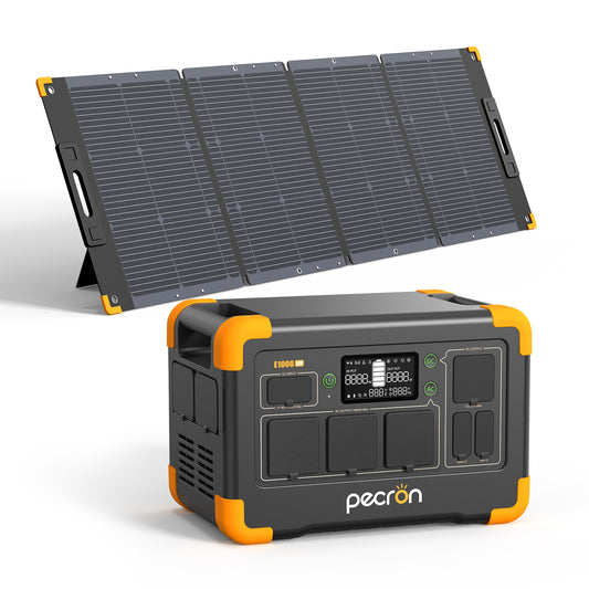 Pecron E1000LFP + 300W Portable Solar Panel