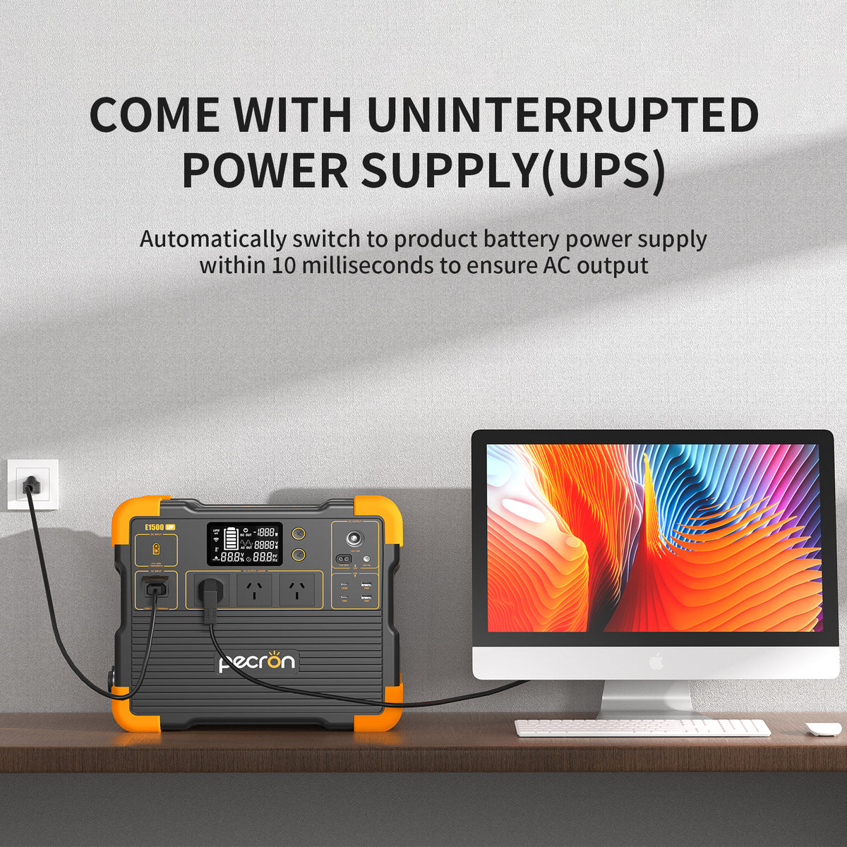 Pecron E1500LFP + 300W Portable Solar Panel