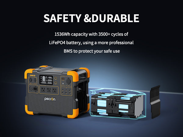 Pecron E1500LFP + 300W Portable Solar Panel