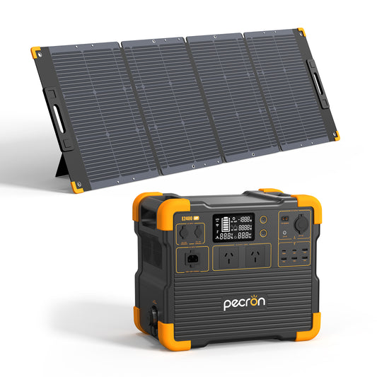 Pecron E2400LFP + Pecron 300W Foldable Solar Panel