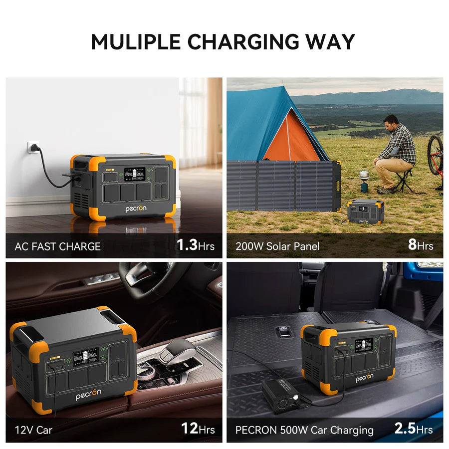 PECRON E1000LFP Portable Power Station 1800W | 1024Wh PRE-ORDER