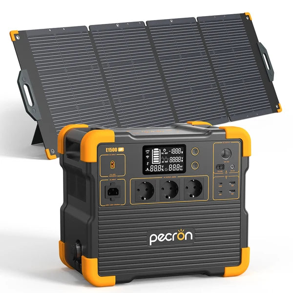 Pecron E1500LFP + 300W Portable Solar Panel