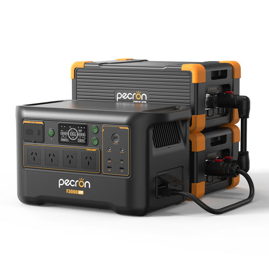 PECRON F3600LFP + 2x EP3000-48v Expansion Pack Bundle